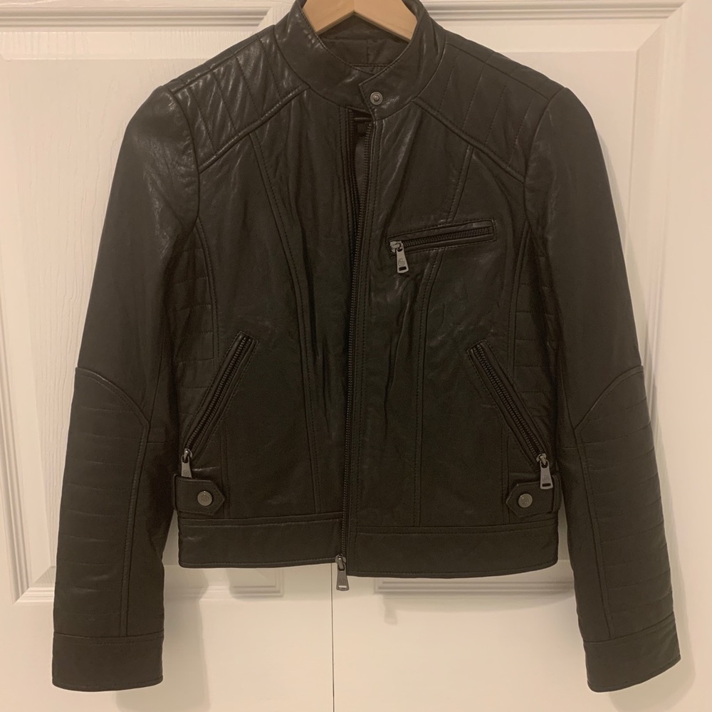 Bernardo Leather Moto Jacket